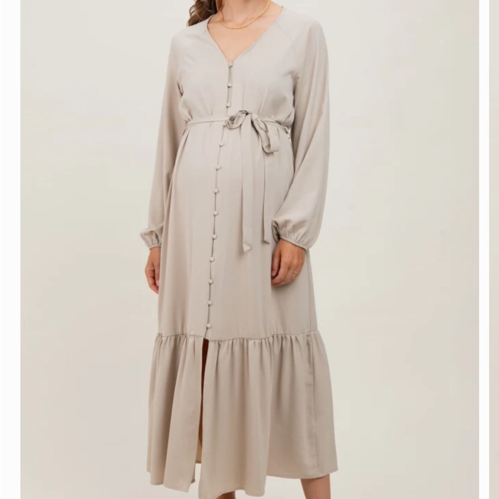 Pink blush Maternity Maxi Dress